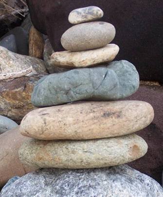 coloured rock stupa